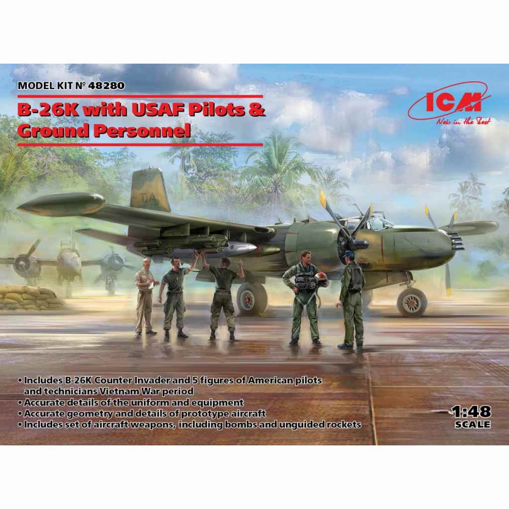 48280 B-26K �����󥿡�����١����� w/USAF�ѥ����åȡ����롼