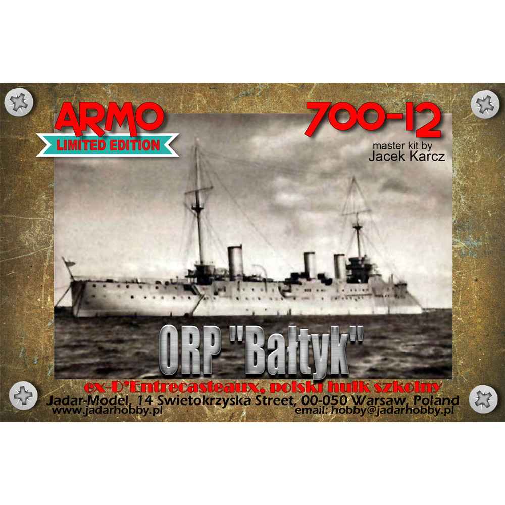 700-12 ポーランド海軍 防護巡洋艦 バウティク Ba?tyk 1927|第一次大戦以前の艦船モデル|艦船