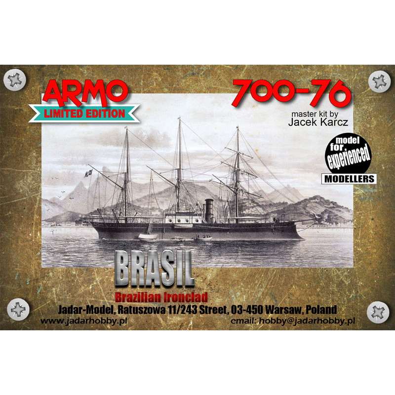 700-76 ブラジル海軍 装甲艦 ブラジル Brasil|第一次大戦以前の艦船モデル|艦船
