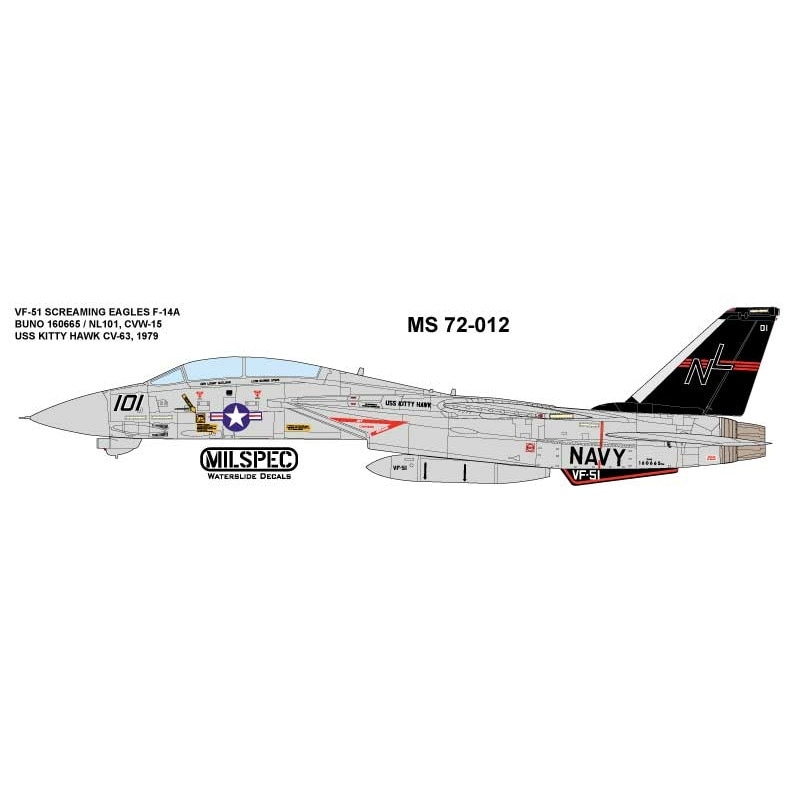 72-012 F-14A トムキャット VF-51 スクリーミングイーグルス | ミル