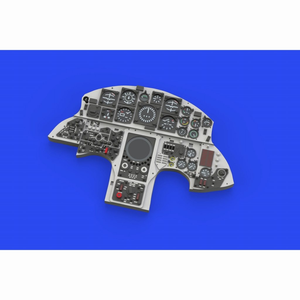 ルック644141 1/48 ロッキード F-104 ASA スターファイター 「ルック」計器板 (キネティック用)|飛行機用パーツ|飛行機
