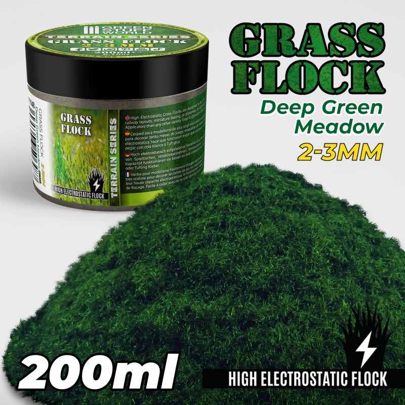 【再入荷】GSWD-11148 スタティックグラス2-3mm 濃緑の牧草(200ml)|素材|ツール＆マテリアル