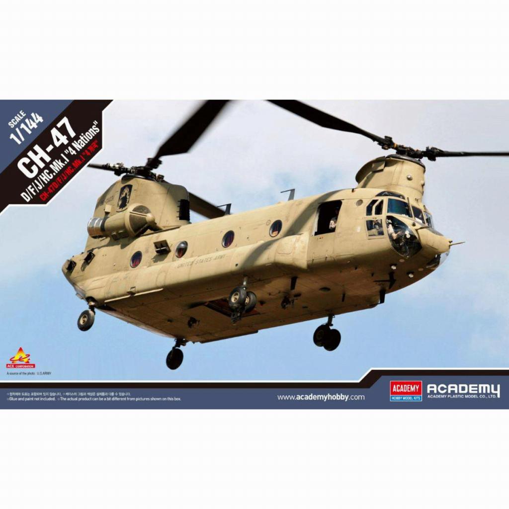 【再入荷】12624 1/144 CH-47D/F/J/HC.Mk.1  フォーネイションズ |ヘリコプター|飛行機