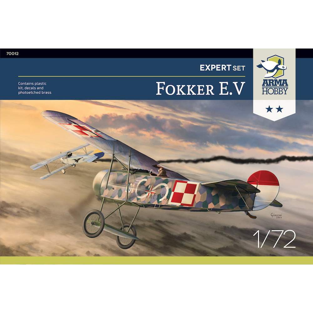 70012 フォッカー E.V エキスパートセット|第二次大戦の飛行機モデル|飛行機