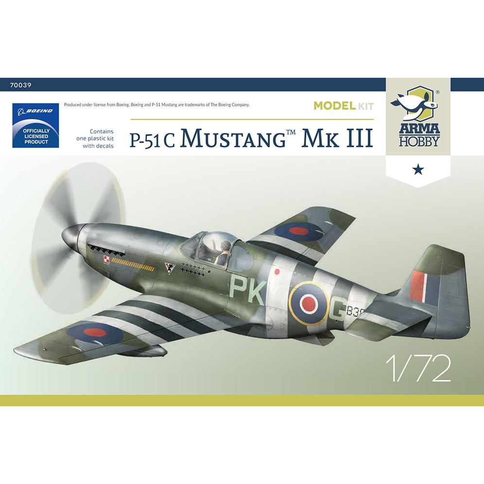 70039 1/72 P-51C マスタング Mk.III|第二次大戦の飛行機モデル|飛行機