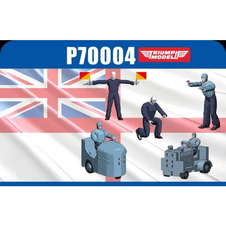 P70004 WWII 英海軍 整備兵セット 精密3Dプリントモデル(110体入り