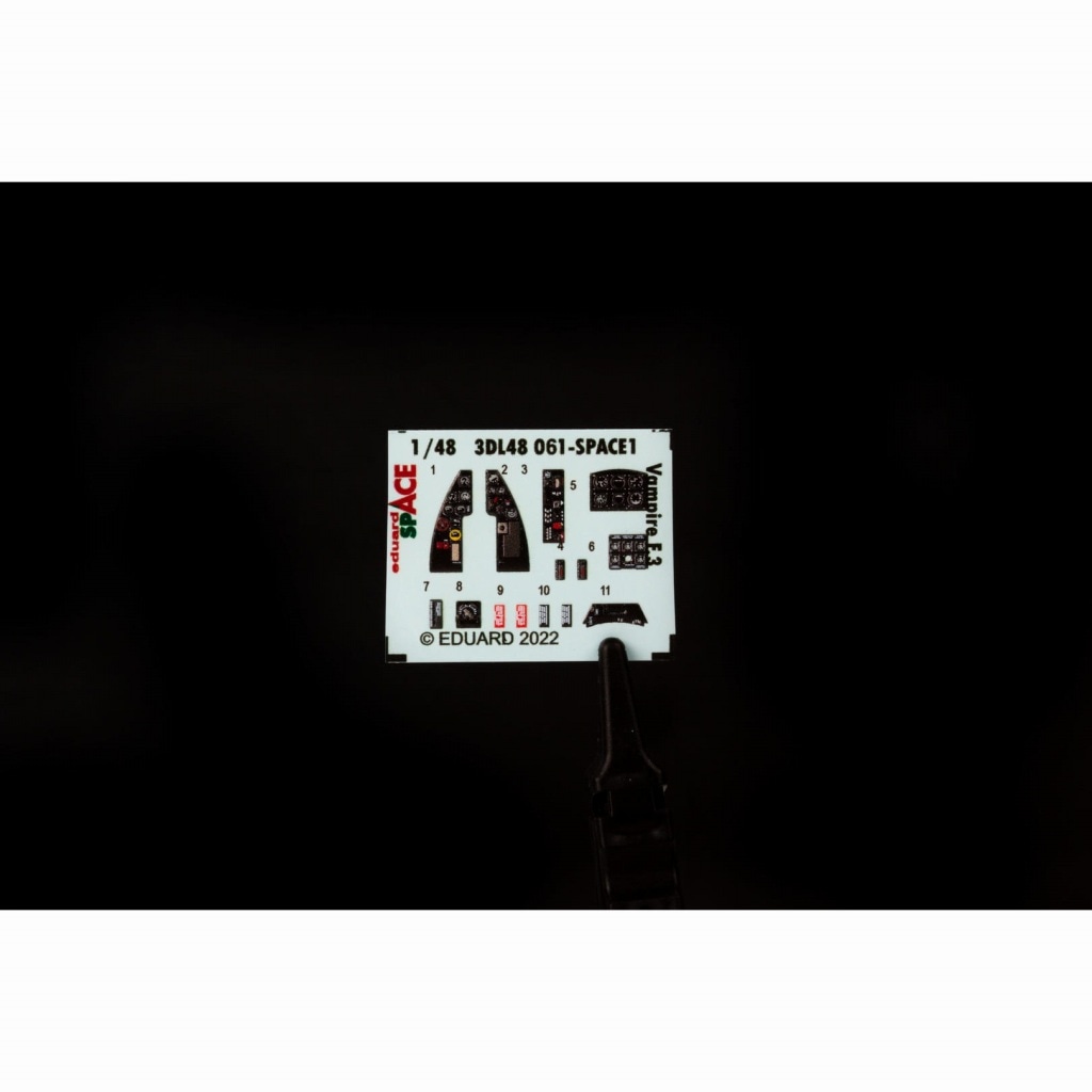 3DL48061 1/48 デ・ハビランド ヴァンパイア F.3 ｢スペース｣内装3D