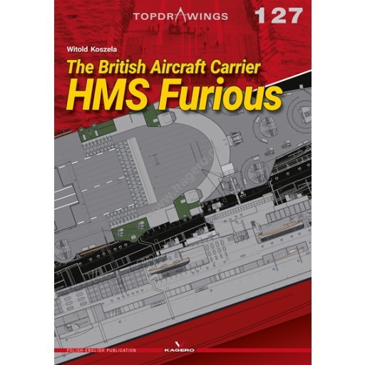 TOPDRAWINGS 7127 英国海軍 航空母艦 フューリアス|洋書|書籍＆DVD
