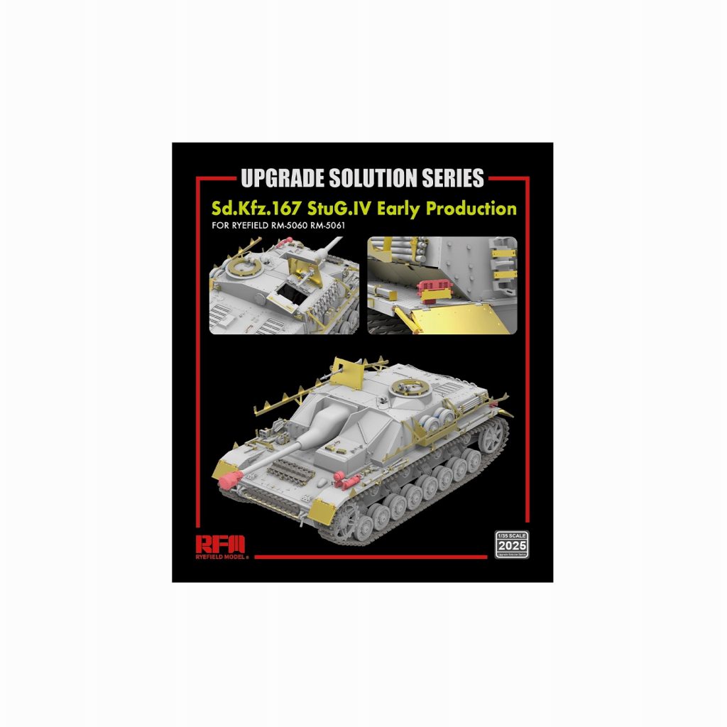 2025 1/35 IV号突撃砲 初期型用グレードアップパーツセット(RFM5060 & RFM5061用)|AFV用パーツ|AFV