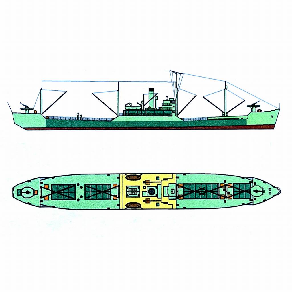 SS-004N 第一次戦時標準船 1Krs型特設運送船(雑用船) 日高丸