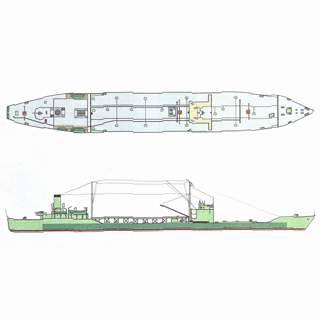 SS-018N 第二次戦時標準船 2TL型 船舶運営会 海軍配當船(給油船) 太榮丸|第二次大戦の艦船モデル|艦船