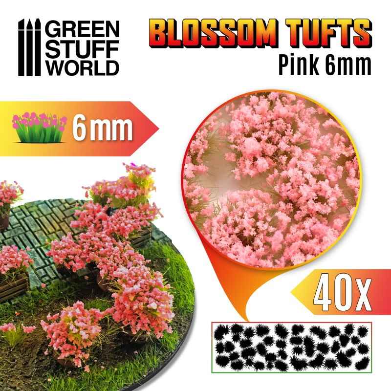 GSWD-11336 ジオラマ素材 ピンクの花 6mm|素材|ツール＆マテリアル