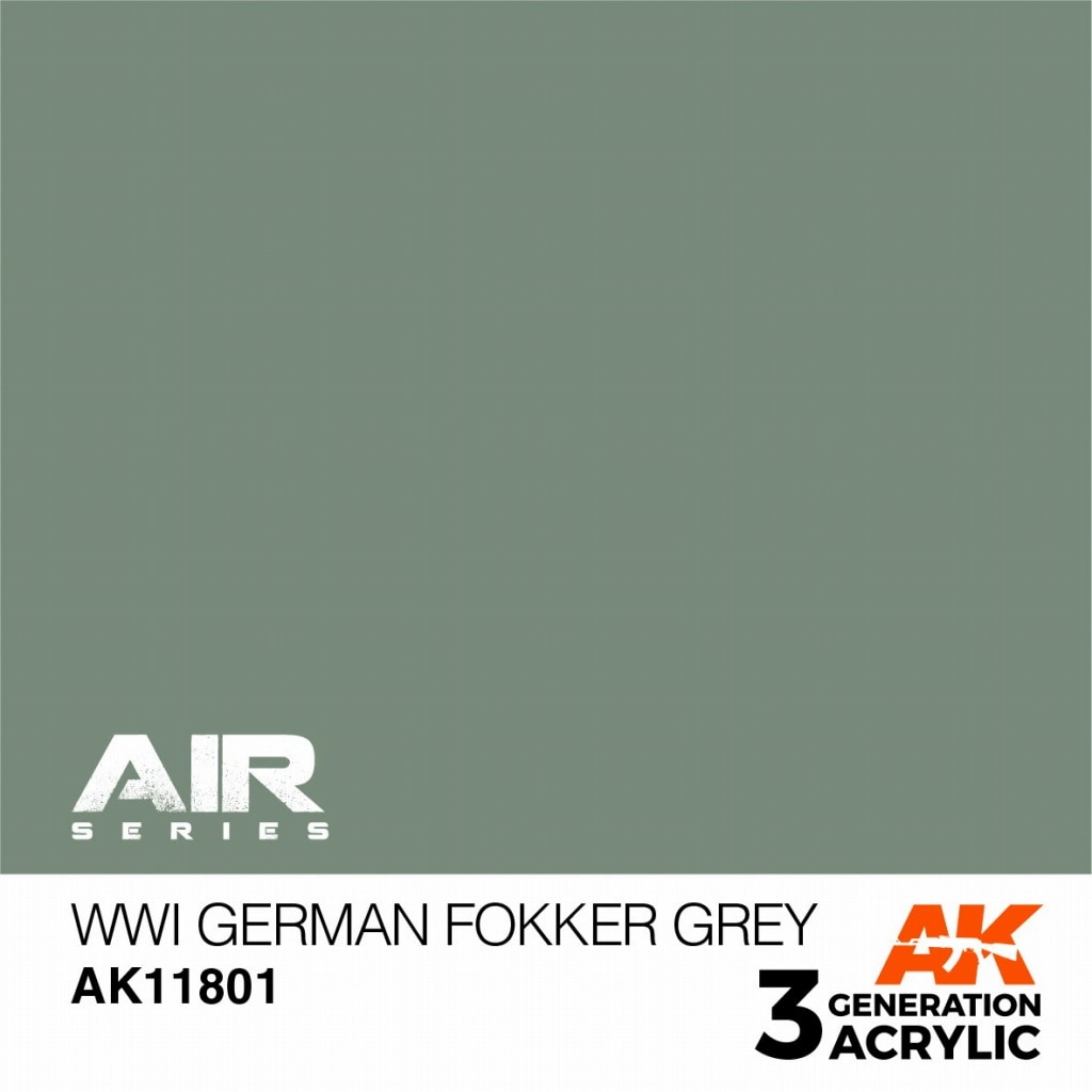 AK11801 WWI ジャーマンフォッカーグレイ【AKアクリル3G AIR (サードジェネレーション)】|塗料|ツール＆マテリアル