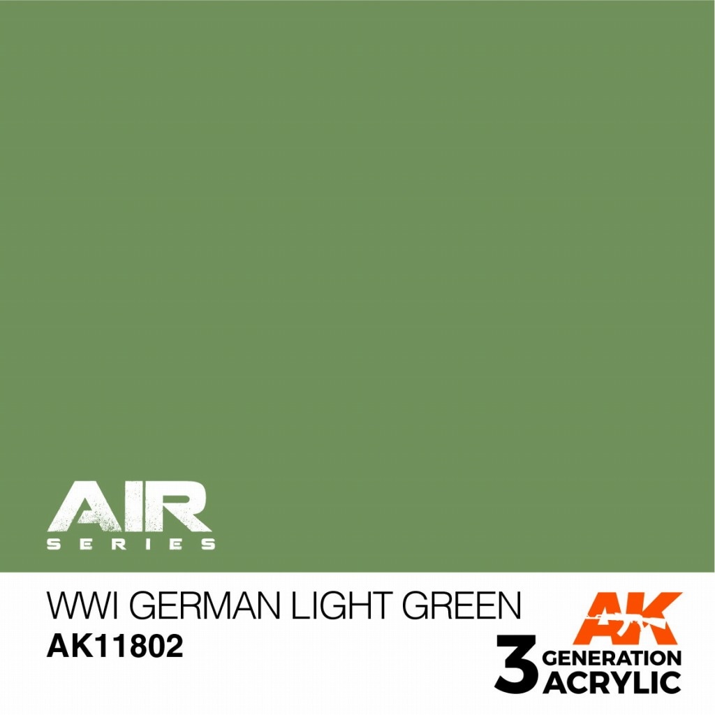 AK11802 WWI ジャーマンライトグリーン【AKアクリル3G AIR (サードジェネレーション)】|塗料|ツール＆マテリアル