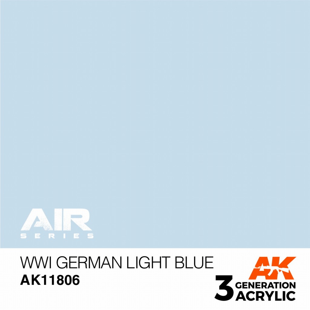 AK11806 WWI ジャーマンライトブルー【AKアクリル3G AIR (サードジェネレーション)】|塗料|ツール＆マテリアル