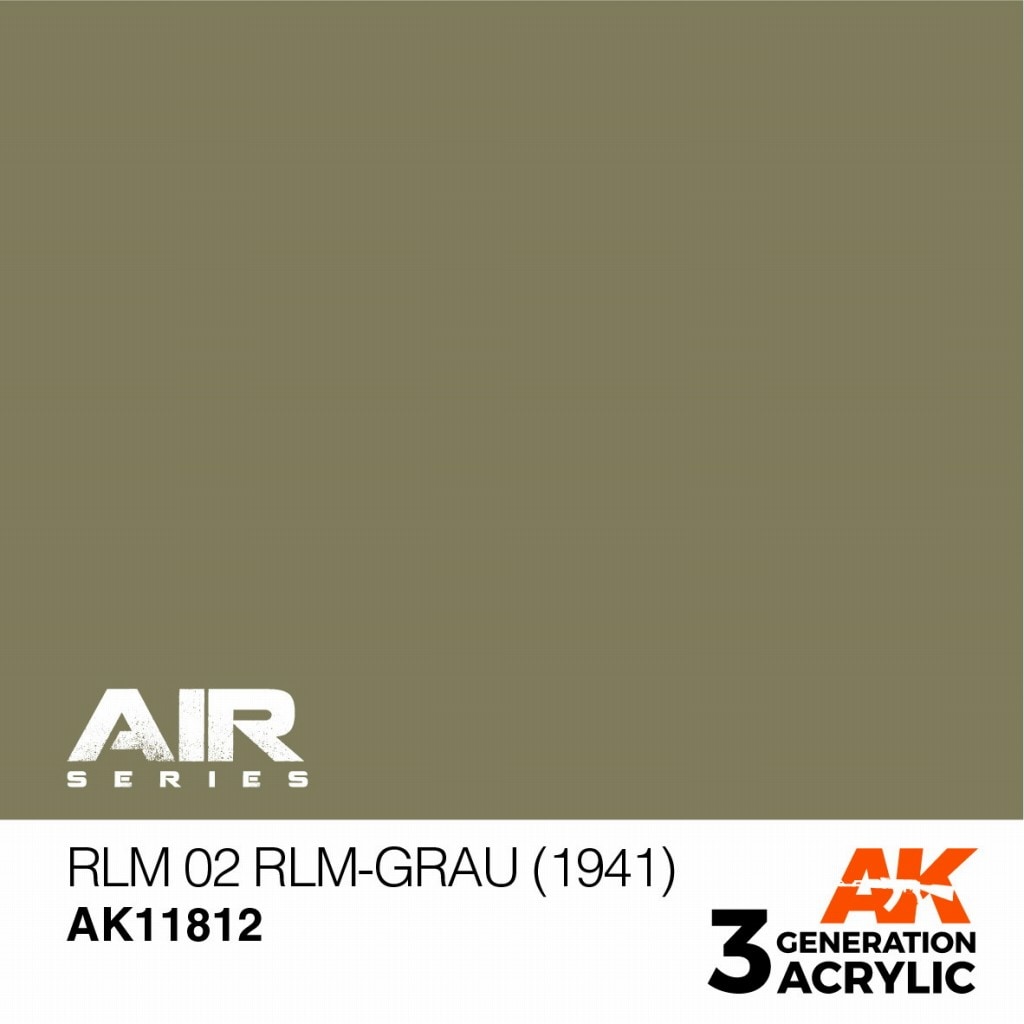 【再入荷】AK11812 RLM 02 RLMグラウ (1941) 【AKアクリル3G AIR (サードジェネレーション)】|塗料|ツール＆マテリアル