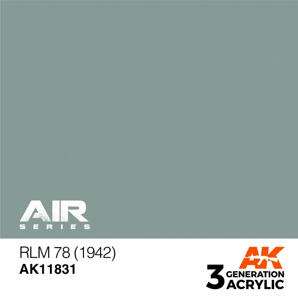 AK11831 RLM 78 (1942) 【AKアクリル3G AIR (サードジェネレーション)】|塗料|ツール＆マテリアル
