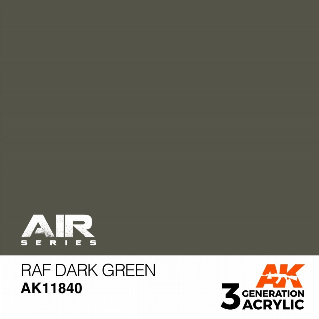 AK11840 RAFダークグリーン【AKアクリル3G AIR (サードジェネレーション)】|塗料|ツール＆マテリアル
