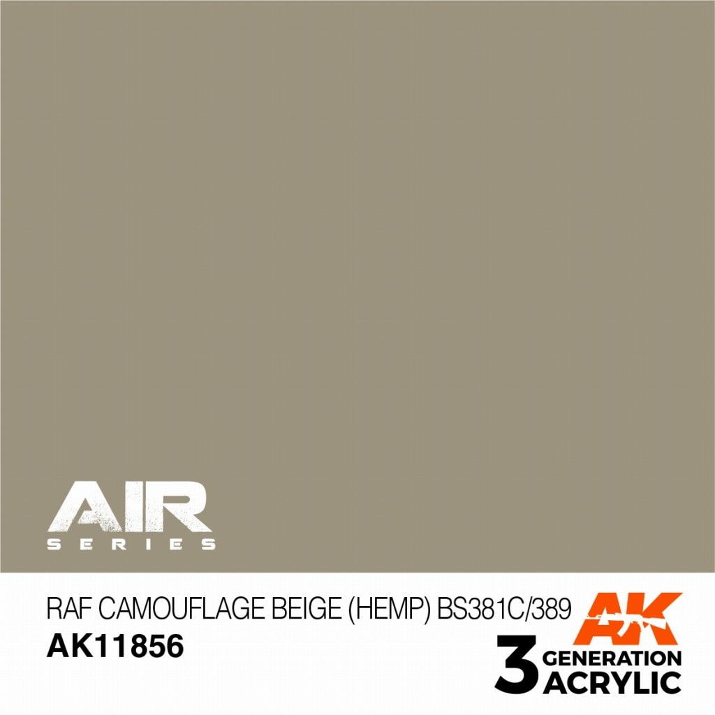 AK11856 RAFカモフラージュベージュ(ヘンプ) BS381C/389 【AKアクリル3G AIR (サードジェネレーション)】|塗料|ツール＆マテリアル