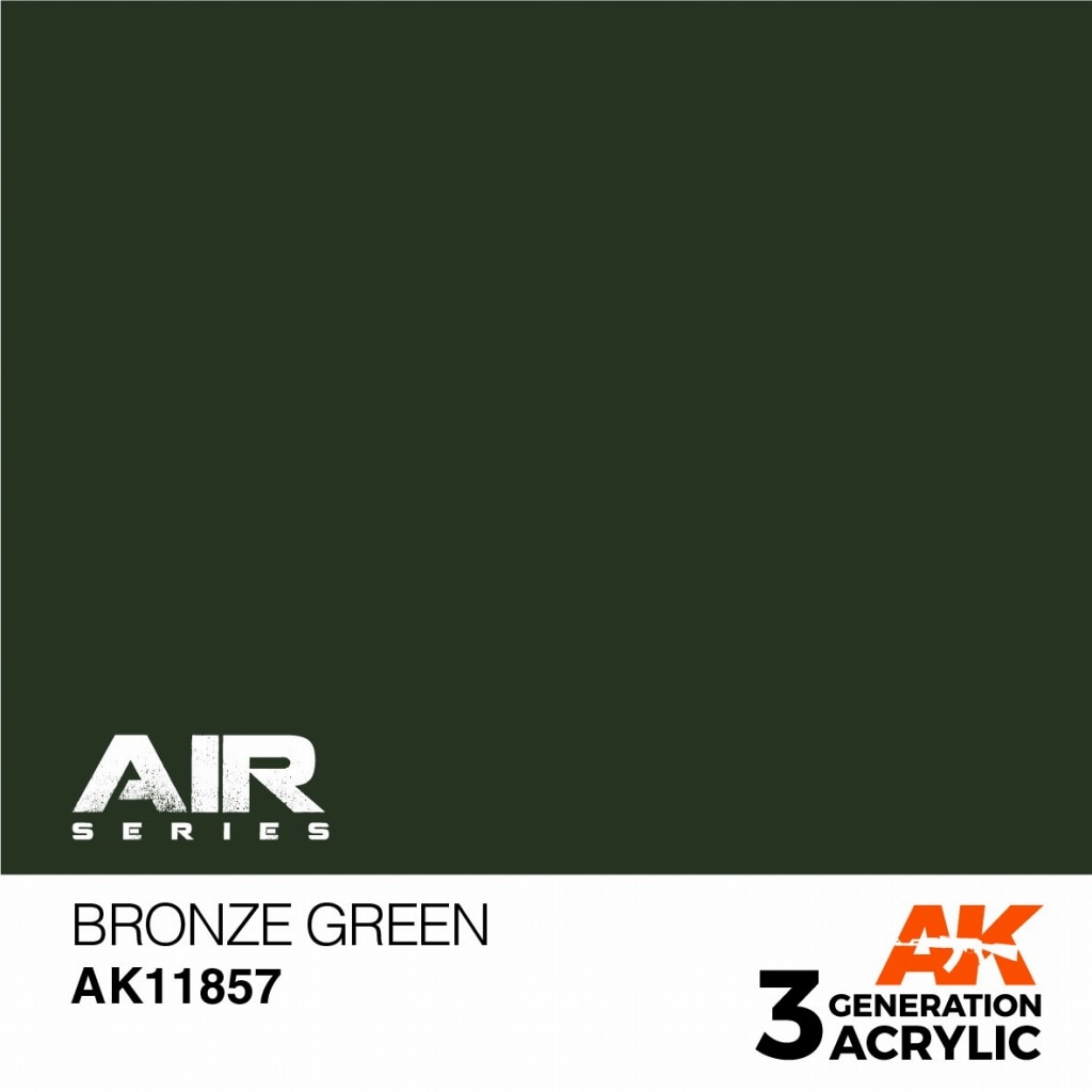 AK11857 ブロンズグリーン【AKアクリル3G AIR (サードジェネレーション)】|塗料|ツール＆マテリアル
