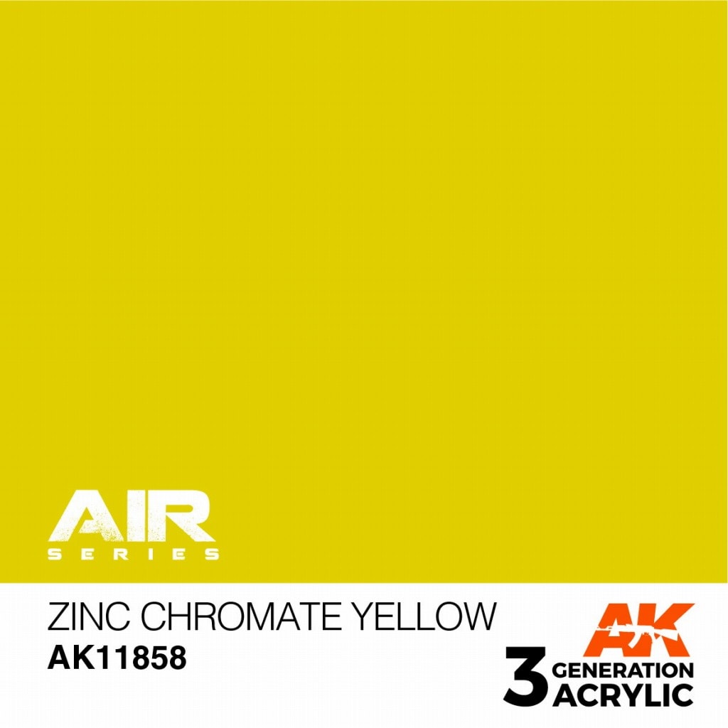 AK11858 ジンククロメイトイエロー【AKアクリル3G AIR (サードジェネレーション)】|塗料|ツール＆マテリアル