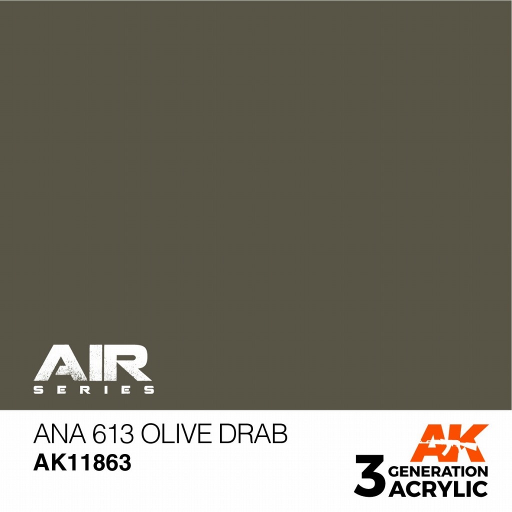 AK11863 ANA613オリーブドラブ【AKアクリル3G AIR (サードジェネレーション)】|塗料|ツール＆マテリアル