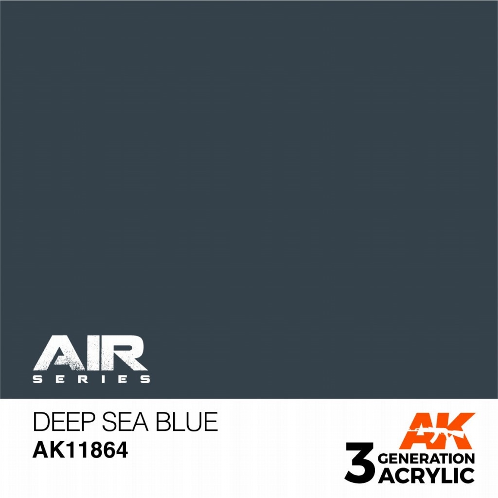 AK11864 ディープシーブルー【AKアクリル3G AIR (サードジェネレーション)】|塗料|ツール＆マテリアル