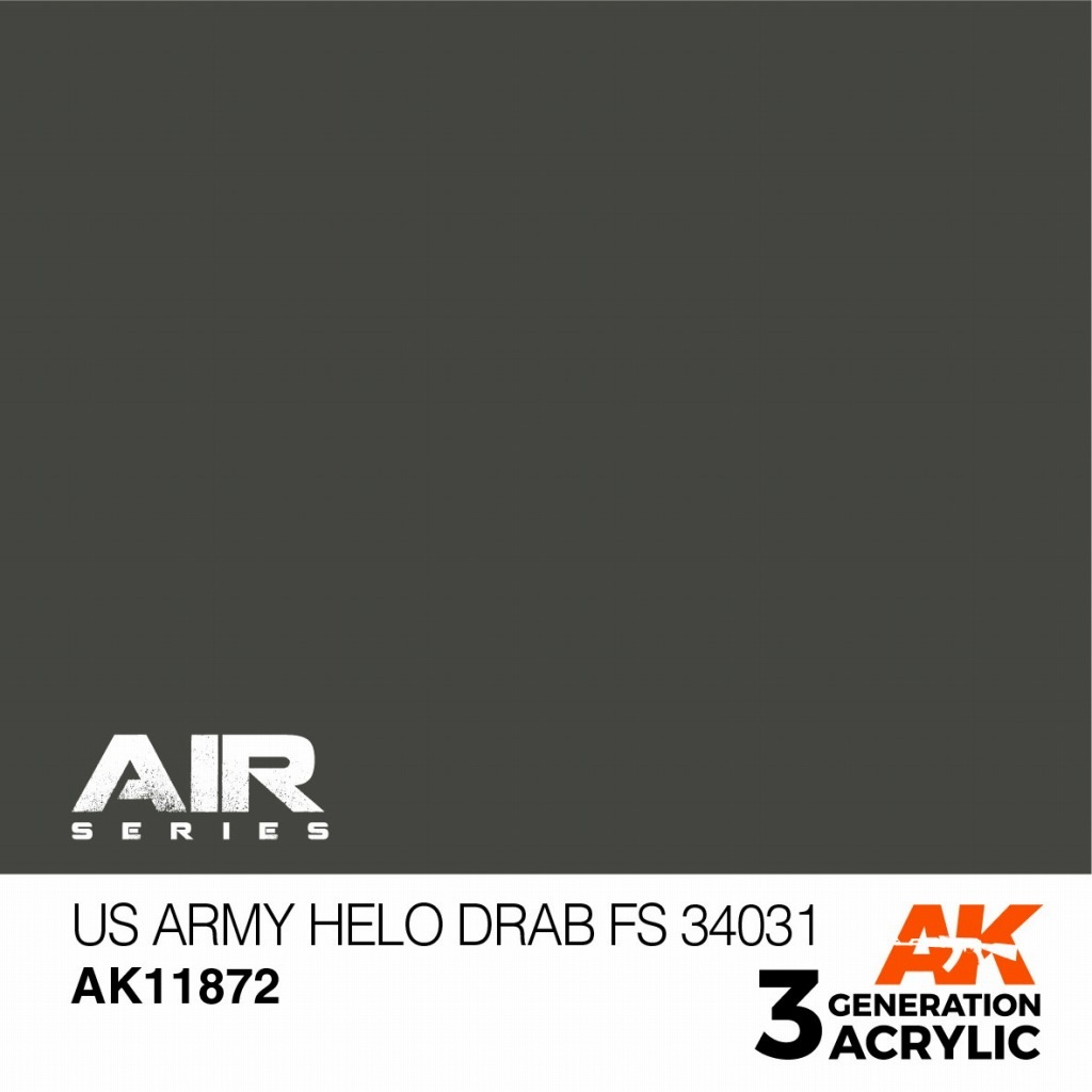 AK11872 USアーミーHeloドラブ FS34031 【AKアクリル3G AIR (サードジェネレーション)】|塗料|ツール＆マテリアル