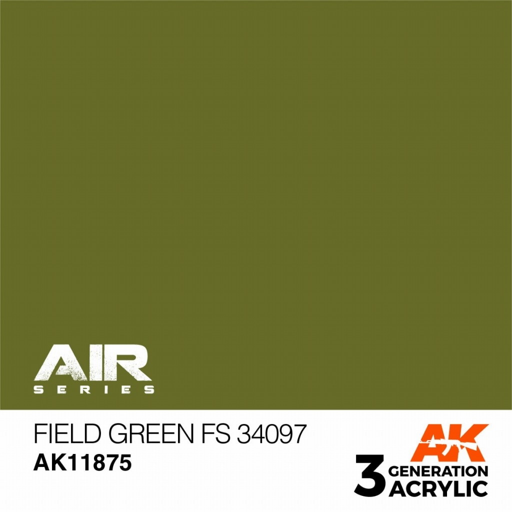 AK11875 フィールドグリーン FS34097 【AKアクリル3G AIR (サードジェネレーション)】|塗料|ツール＆マテリアル