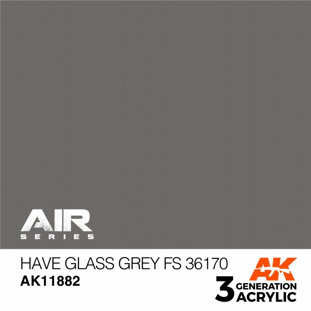 AK11882 ハブグラスグレイ FS36170 【AKアクリル3G AIR (サードジェネレーション)】|塗料|ツール＆マテリアル