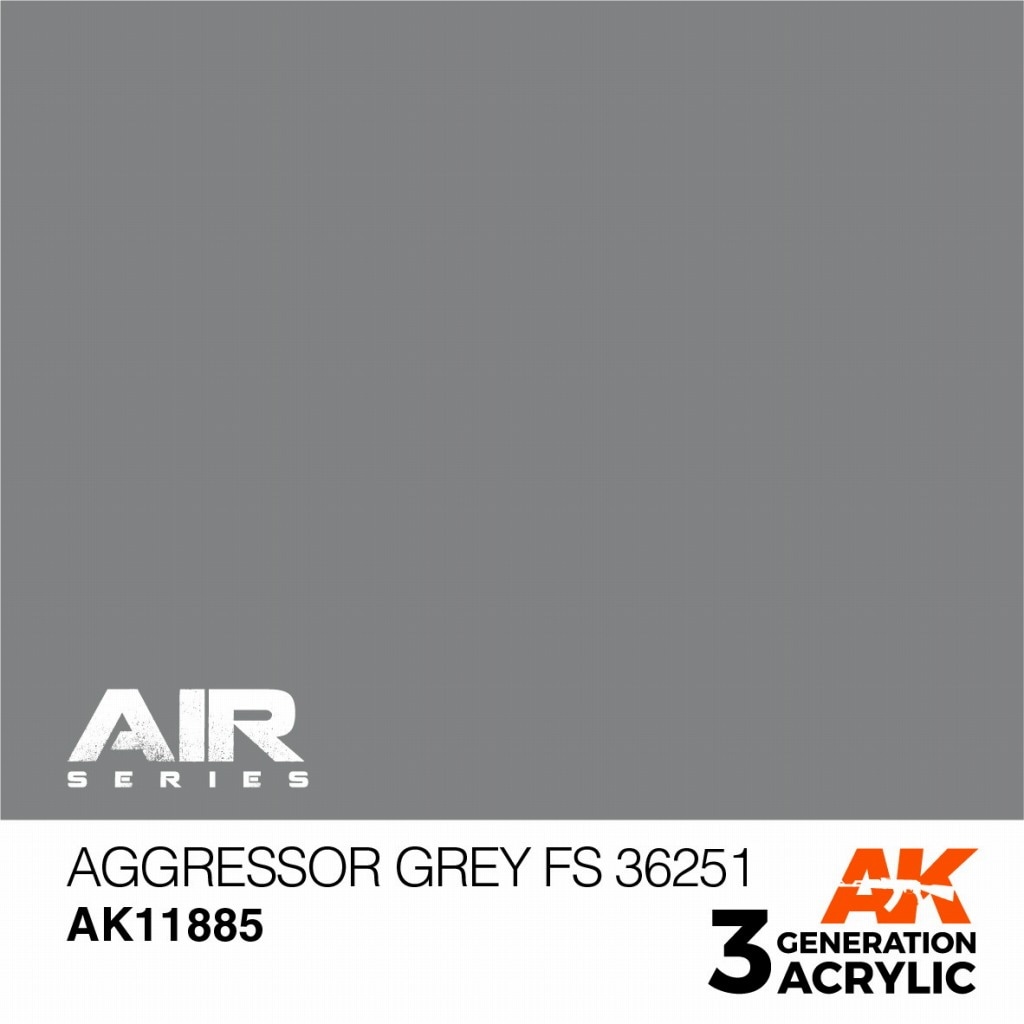 AK11885 アグレッサーグレイ FS36251 【AKアクリル3G AIR (サードジェネレーション)】|塗料|ツール＆マテリアル