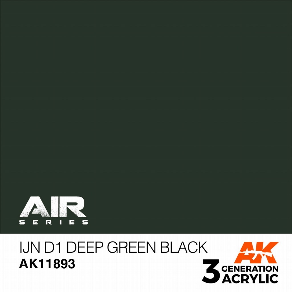 AK11893 日本海軍機 D1 ディープグリーンブラック【AKアクリル3G AIR (サードジェネレーション)】|塗料|ツール＆マテリアル