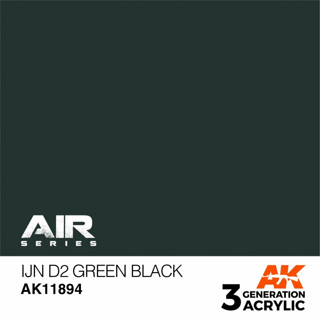 AK11894 日本海軍機 D2 グリーンブラック【AKアクリル3G AIR (サードジェネレーション)】|塗料|ツール＆マテリアル