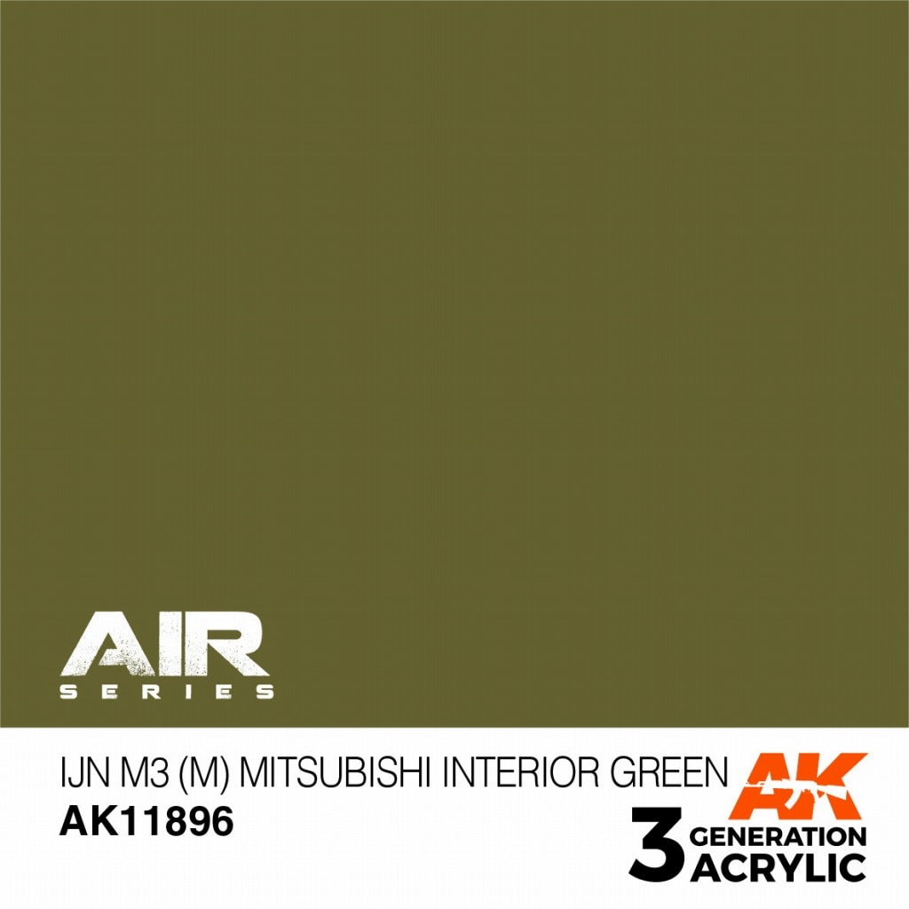 AK11896 日本海軍機 M3 (M) 三菱系インテリアグリーン【AKアクリル3G AIR (サードジェネレーション)】|塗料|ツール＆マテリアル