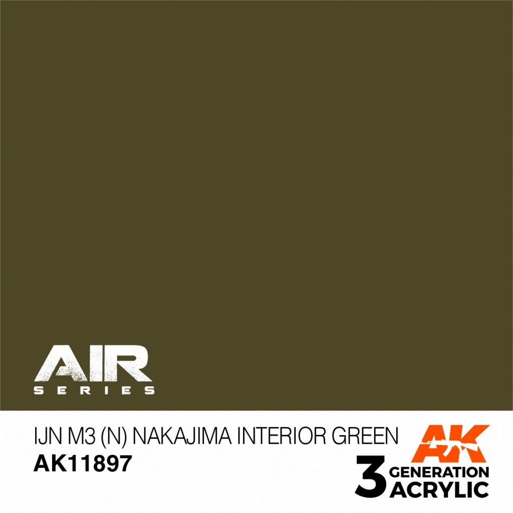 AK11897 日本海軍機 M3 (N) 中島系インテリアグリーン【AKアクリル3G AIR (サードジェネレーション)】|塗料|ツール＆マテリアル