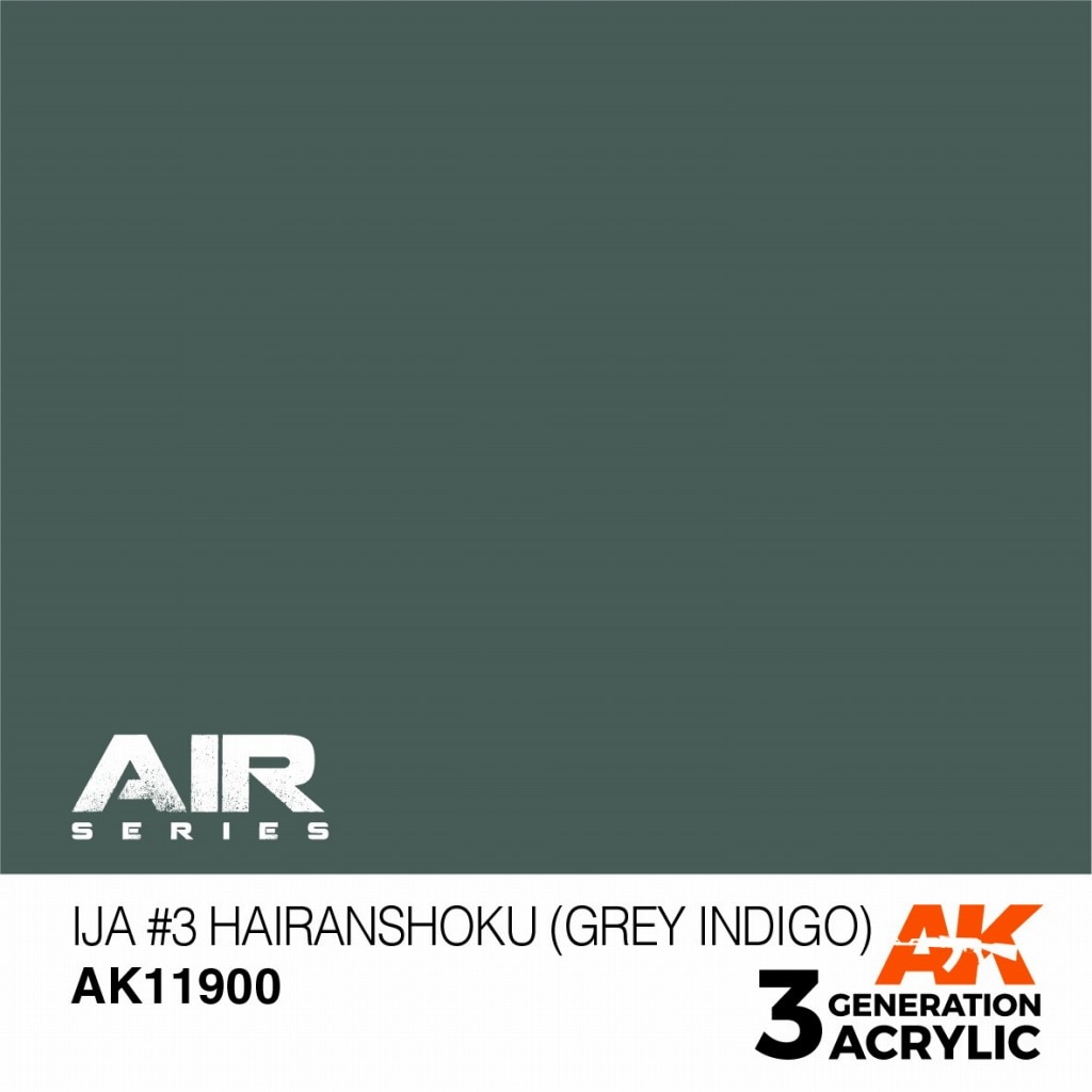 AK11900 日本陸軍機 #3 灰藍色(グレイインディゴ) 【AKアクリル3G AIR (サードジェネレーション)】|塗料|ツール＆マテリアル