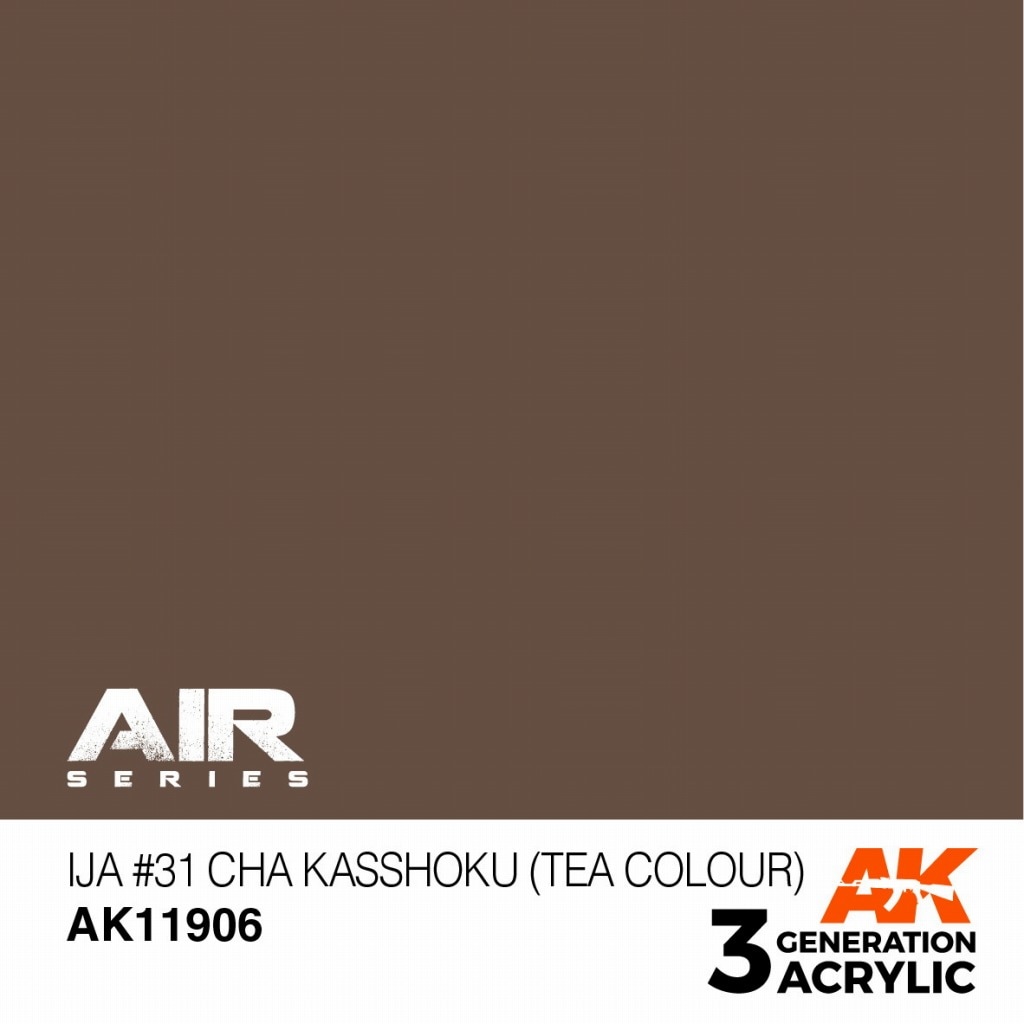 AK11906 日本陸軍機 #31 茶褐色【AKアクリル3G AIR (サードジェネレーション)】|塗料|ツール＆マテリアル