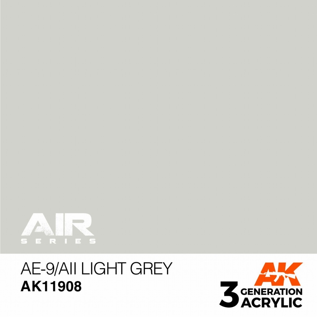 AK11908 AE-9/AII ライトグレイ【AKアクリル3G AIR (サードジェネレーション)】|塗料|ツール＆マテリアル