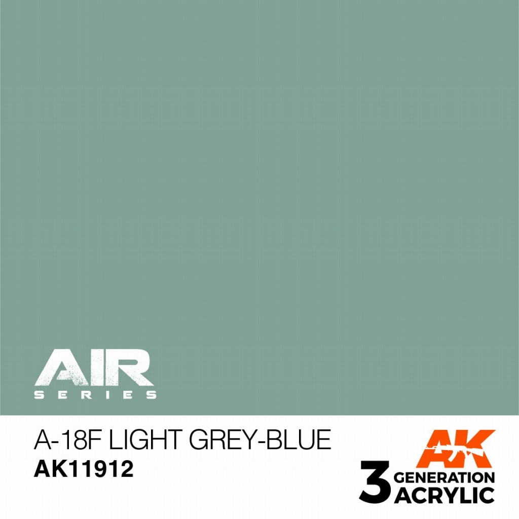 AK11912 A-18f ライトグレイブルー【AKアクリル3G AIR (サードジェネレーション)】|塗料|ツール＆マテリアル