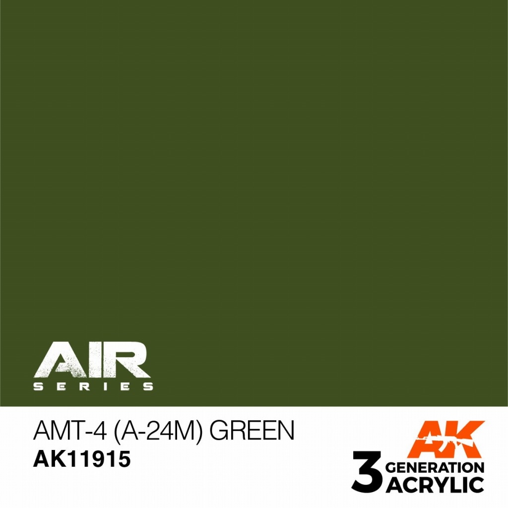 AK11915 AMT-4 (A-24m) グリーン【AKアクリル3G AIR (サードジェネレーション)】|塗料|ツール＆マテリアル