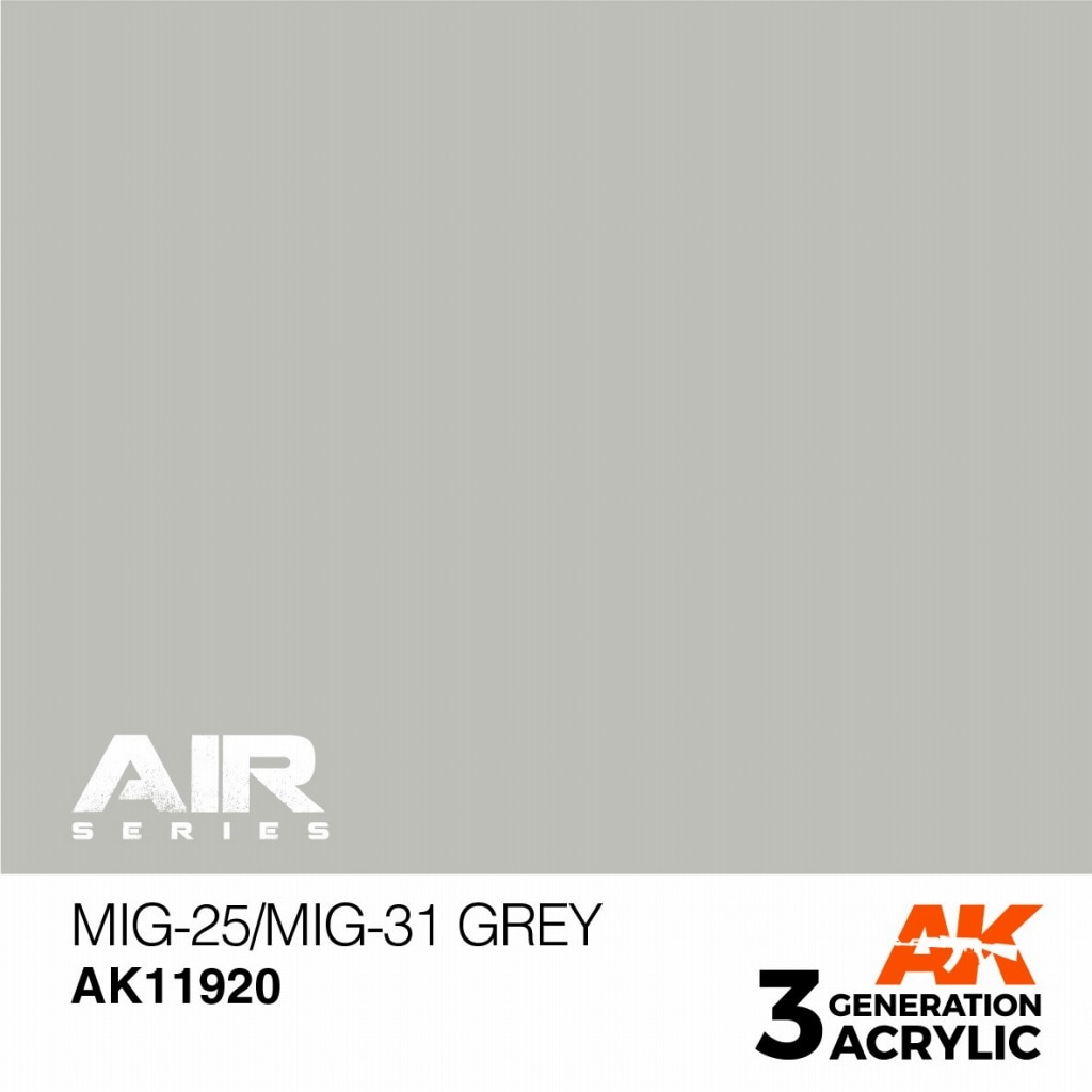AK11920 MiG-25/MiG-31グレイ【AKアクリル3G AIR (サードジェネレーション)】|塗料|ツール＆マテリアル