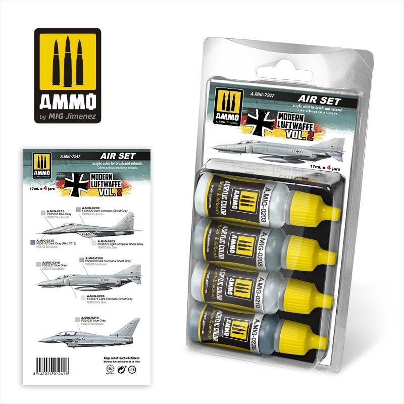 A.MIG-7247 現用ドイツ空軍カラーセットVol. 2 | アモ AMMO of Mig