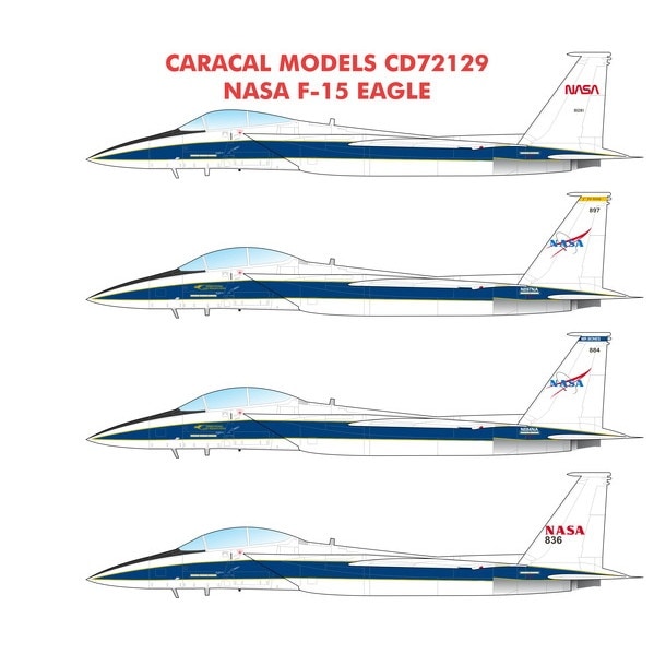 72129 マクドネル・ダグラス F-15 イーグル NASA|飛行機用デカール|飛行機