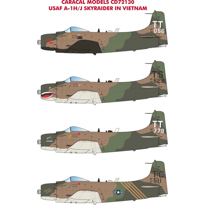 72130 アメリカ空軍 ダグラス A-1 スカイレイダー ベトナム戦争