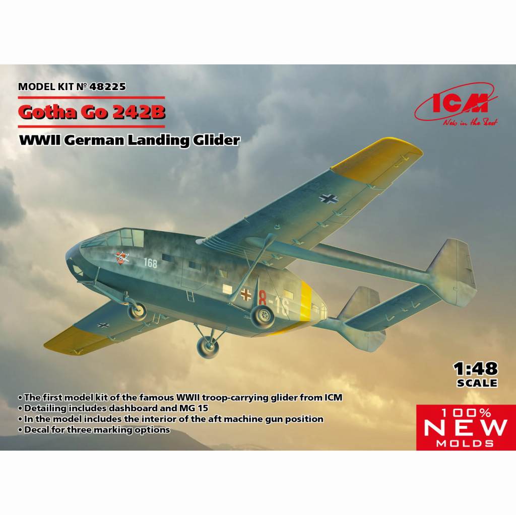 48225 ゴータ Go242B 輸送グライダー|第二次大戦の飛行機モデル|飛行機