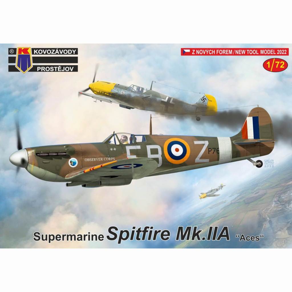 KPM0306 1/72 スピットファイア Mk.IIa「エースパイロット」|第二次大戦の飛行機モデル|飛行機