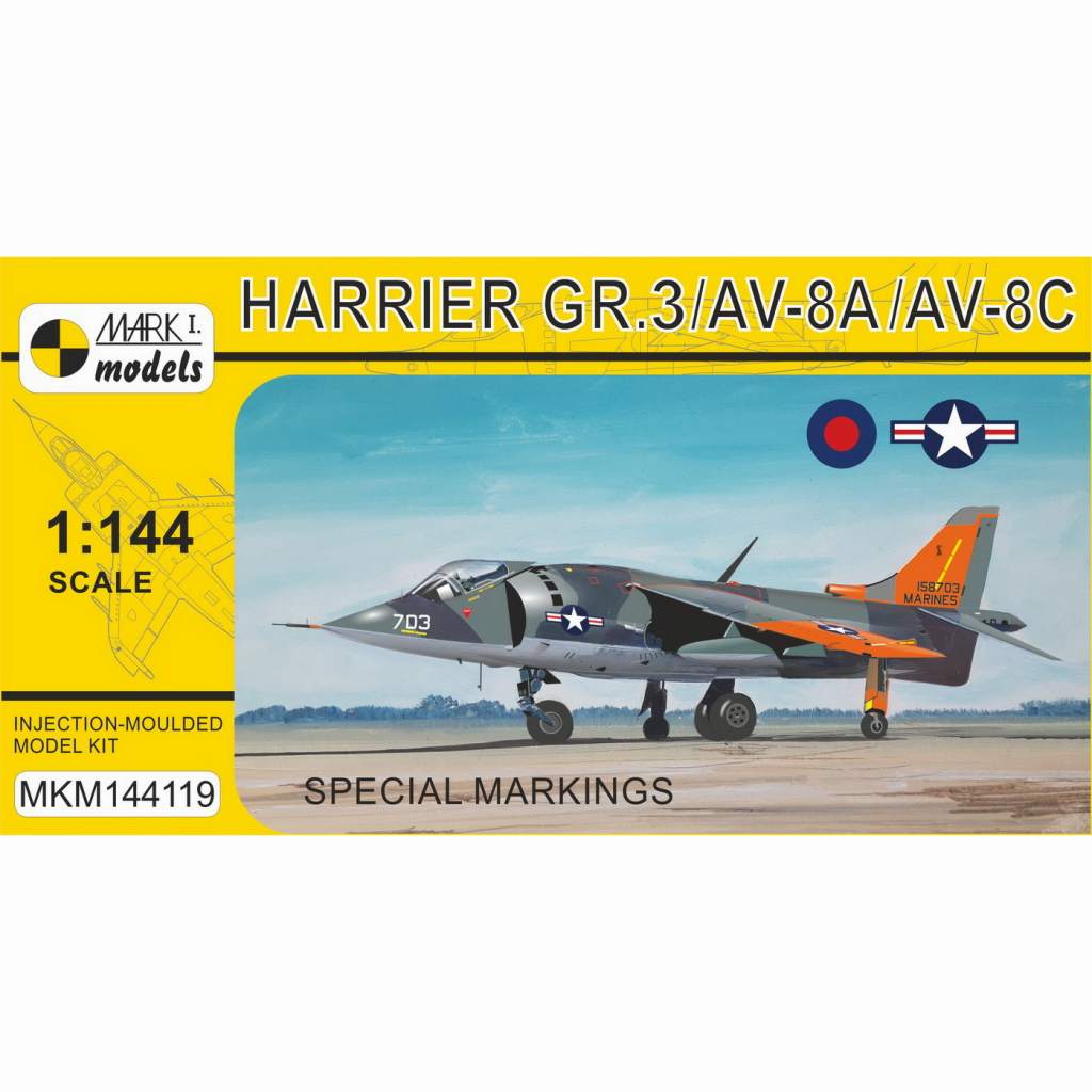 MKM144119 1/144 ハリアー GR.3/AV-8A/AV-8C「スペシャルマーキング」|大戦後の飛行機モデル|飛行機