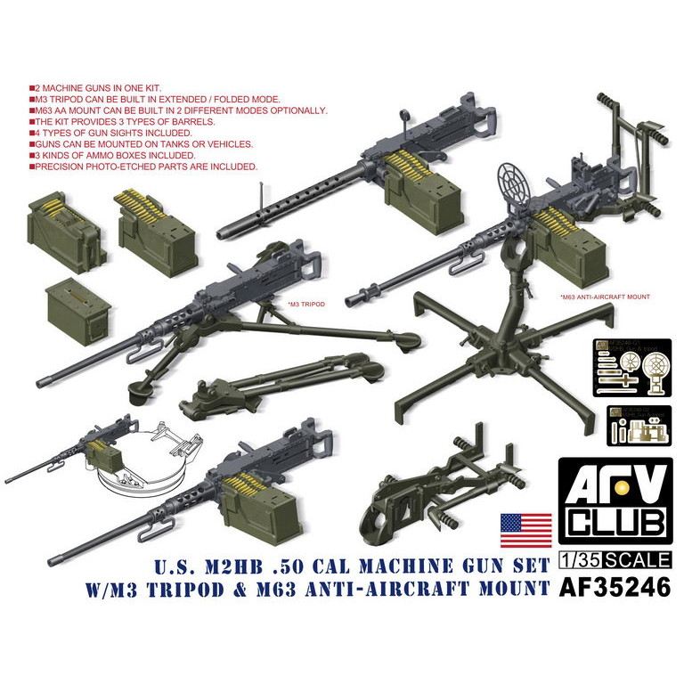 MM35001 1/35 ブローニング M2 12.7mm 重機関銃 コンプリートセット