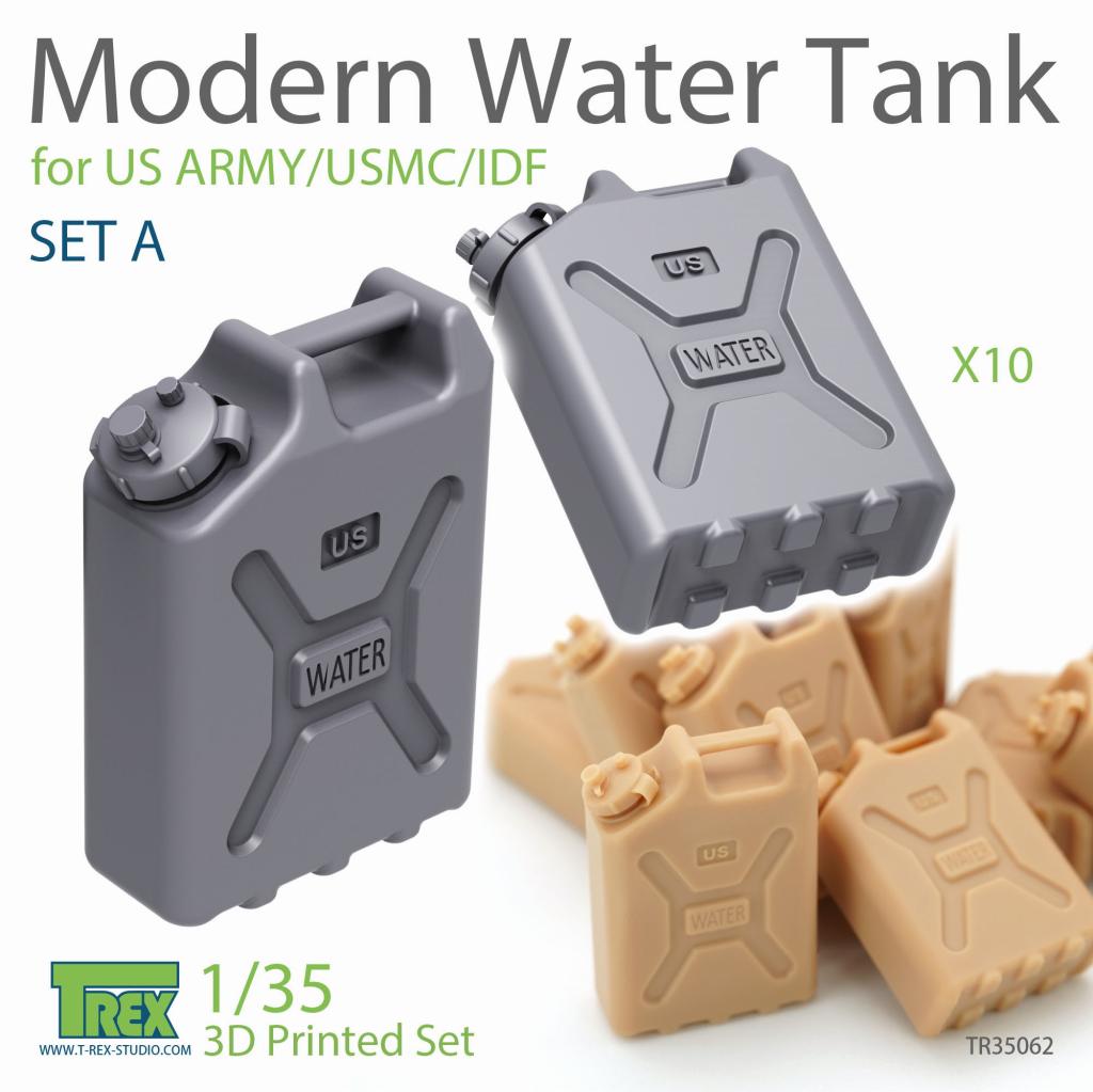 【再入荷】TR35062 1/35 現用アメリカ陸軍/海兵隊/IDF(イスラエル国防軍)用水タンクセットA|AFV用パーツ|AFV