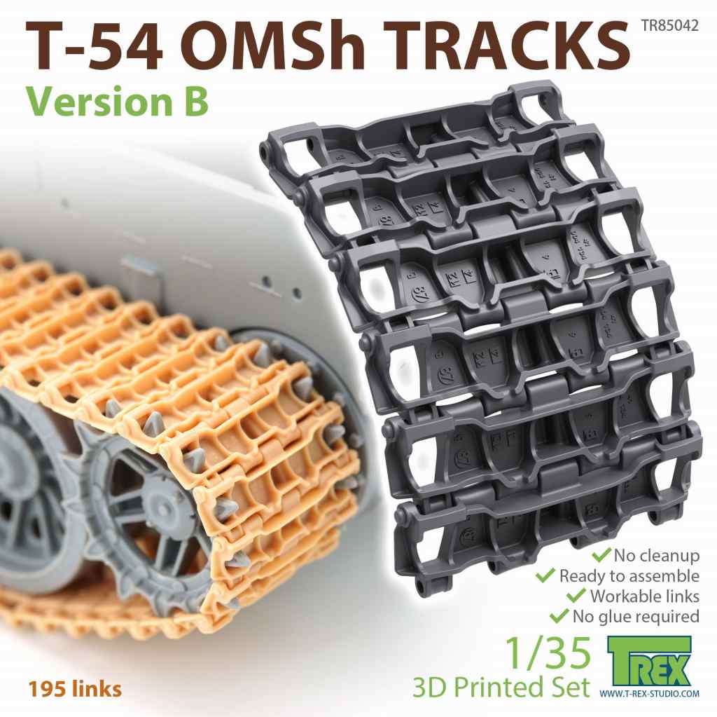 TR85042 1/35 T-54 OMSh用可動式履帯バージョンB|AFV用パーツ|AFV
